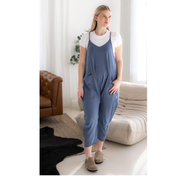 Free People FP Movement Hot Shot Onesie Jumpsuit 💙 Skyline - XL - Picture 4 of 9